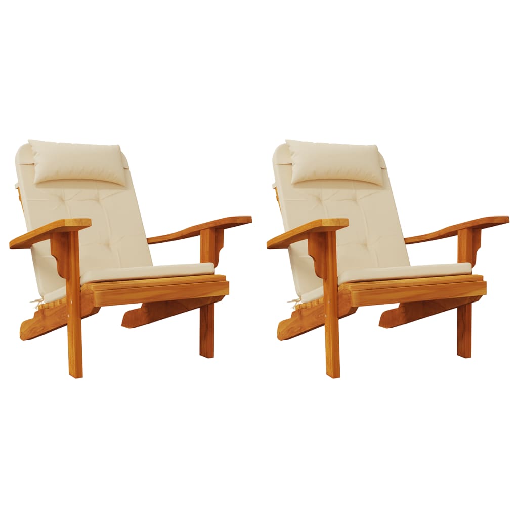 Adirondack kėdės pagalvėlės, 2vnt., smėlio, oksfordo audinys