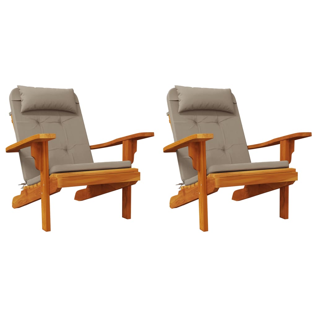 Adirondack kėdės pagalvėlės, 2vnt., taupe, oksfordo audinys