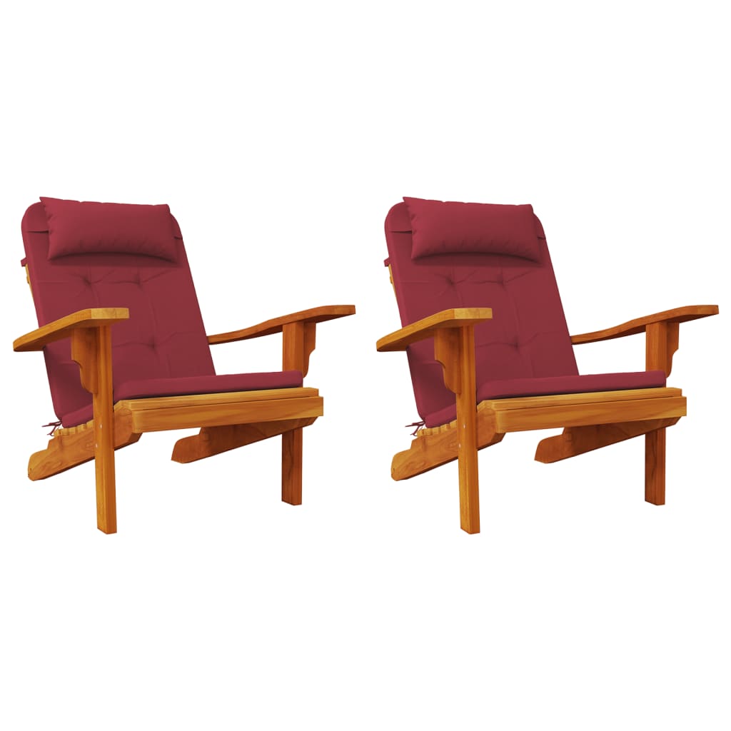 Adirondack kėdės pagalvėlės, 2vnt., vyno, oksfordo audinys