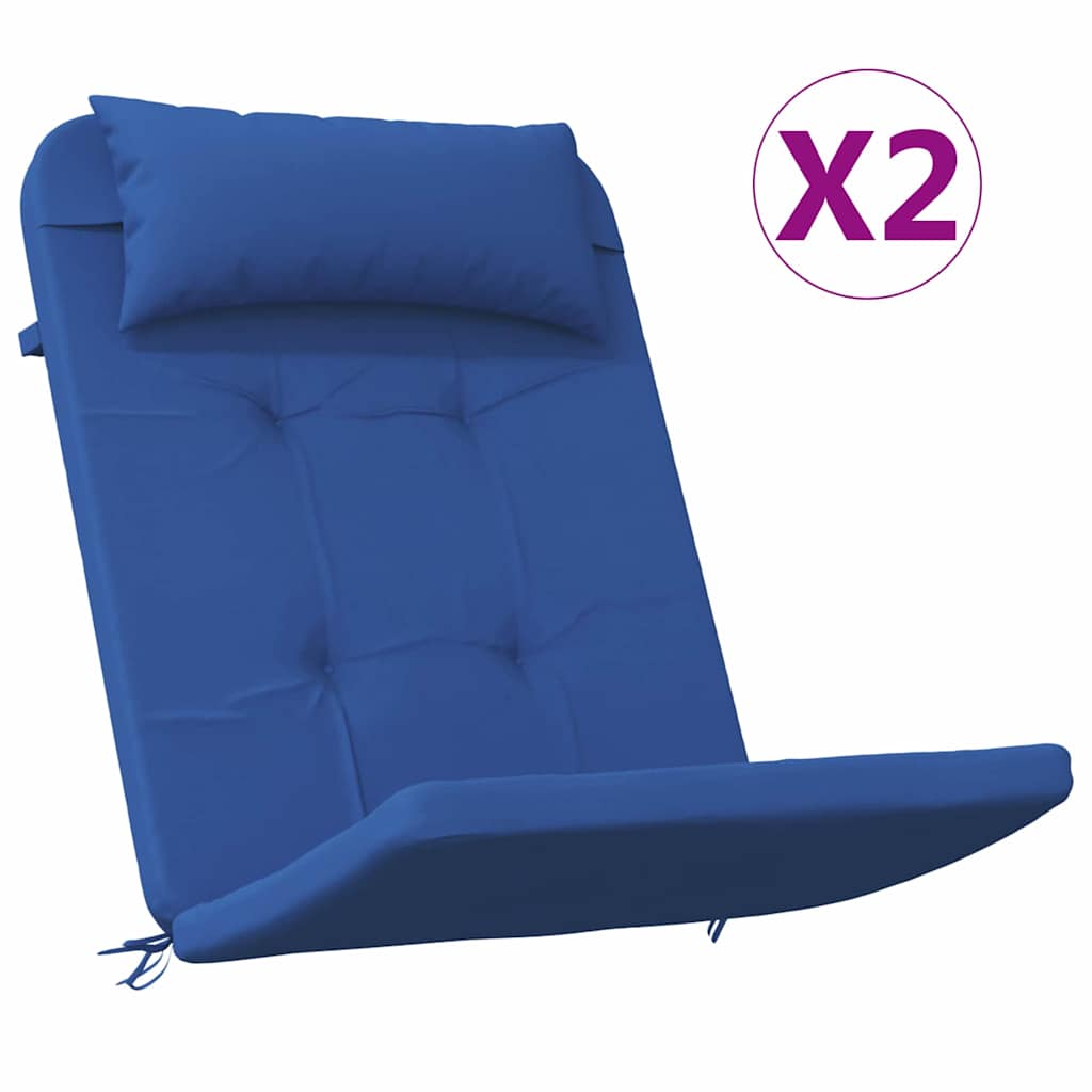 Kėdžių pagalvės 2 pcs Mėlyna 58 x 77 x 4,5 cm Oksfordo audinys
