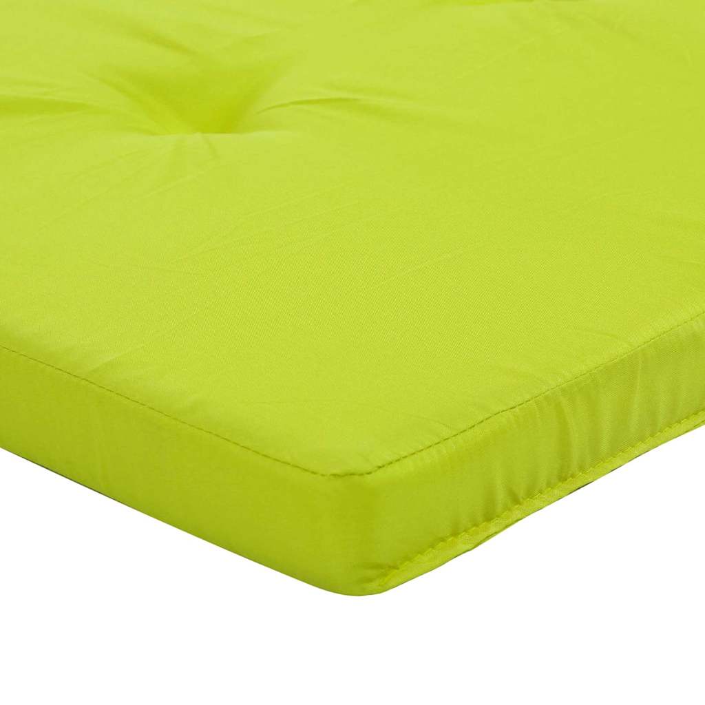 Chair cushions Plain 2 pcs Bright green 58 x 77 x 4.5 cm