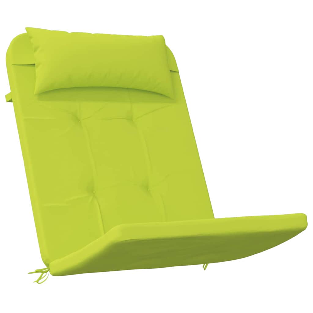 Chair cushions Plain 2 pcs Bright green 58 x 77 x 4.5 cm