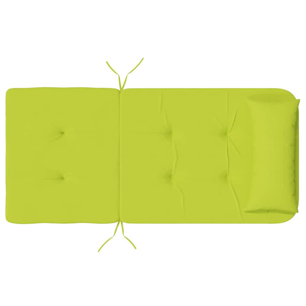 Chair cushions Plain 2 pcs Bright green 58 x 77 x 4.5 cm