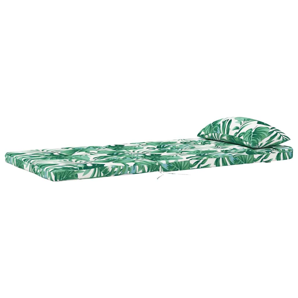 Chair cushions Leaf 2 pcs Leaf pattern 58 x 77 x 4.5 cm
