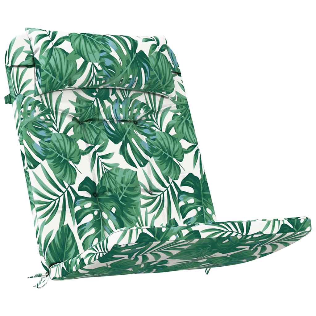 Chair cushions Leaf 2 pcs Leaf pattern 58 x 77 x 4.5 cm