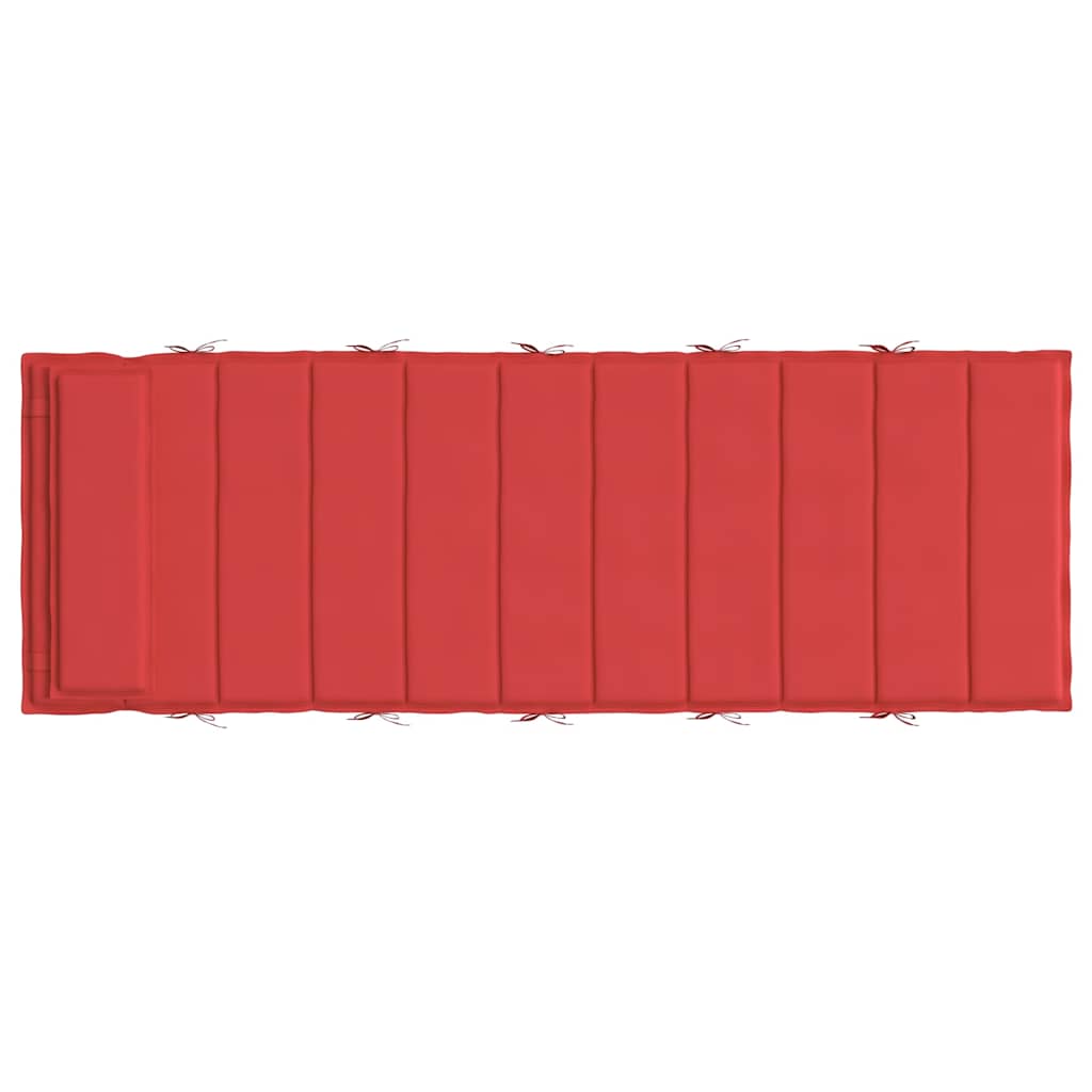 Saulės gulto čiužinukas, raudonas, 180x60x4cm, oksfordo audinys