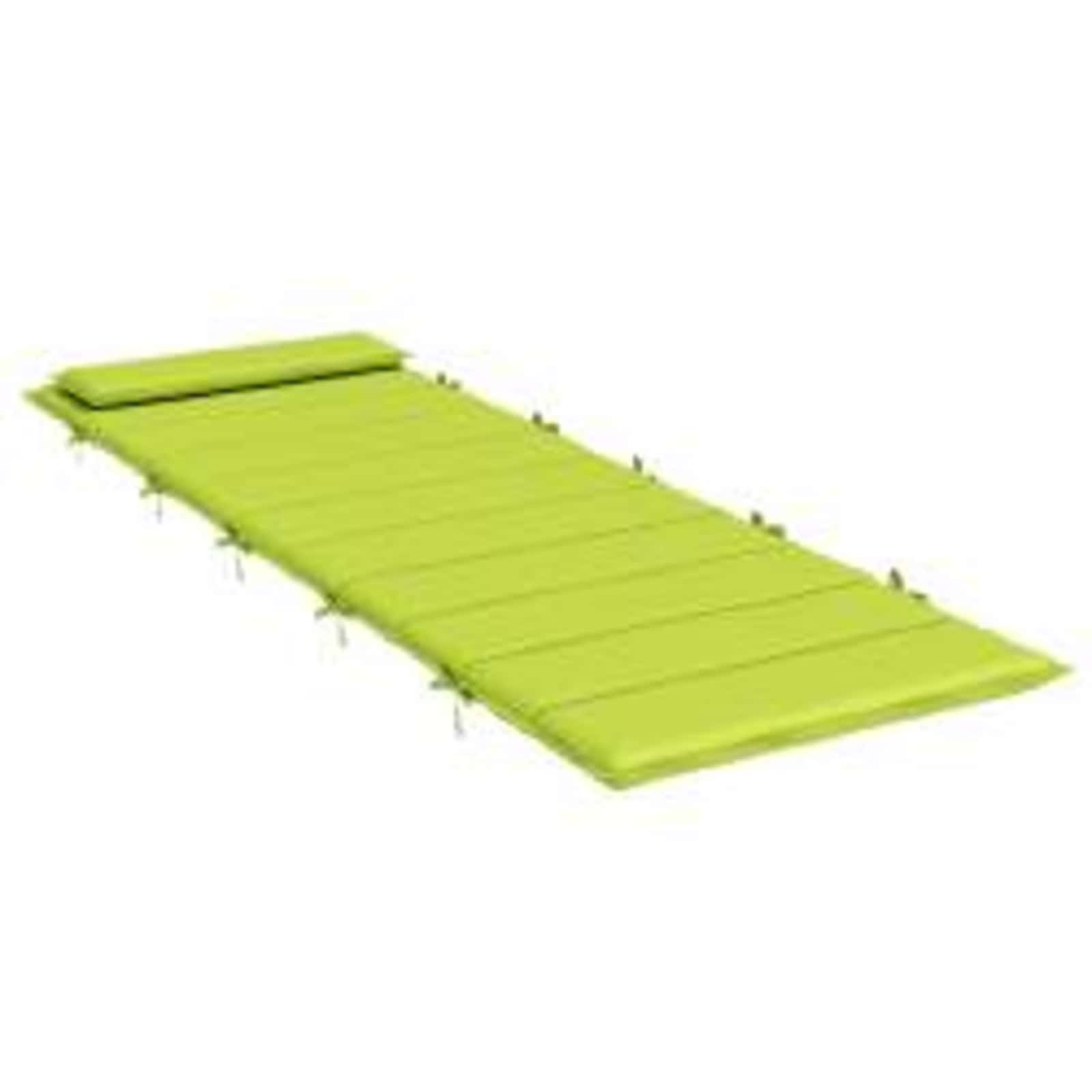 Sun Lounger Cushion Green 178 x 60 x 4 cm Oxford Fabric