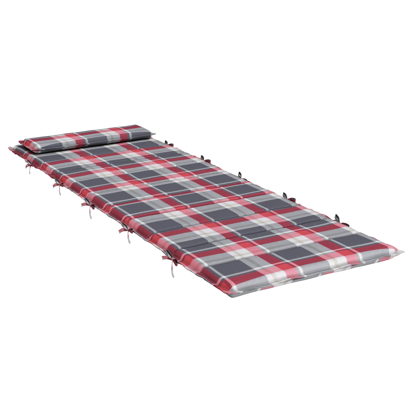 Saulės poilsio pagalvė Plaidas Raudona ir pilka 178 x 60 x 4 cm
