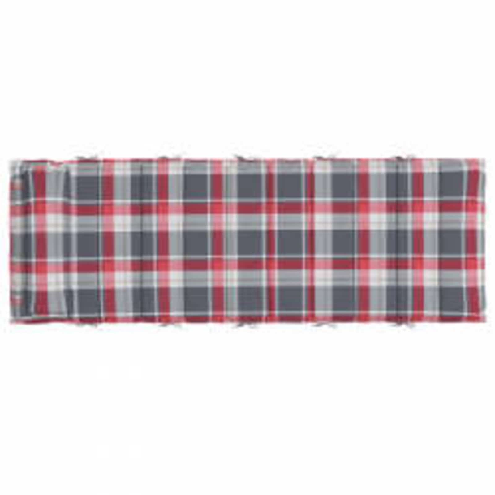 Sauļošanās atpūtas spilvens Plaide Sarkans un pelēks 178 x 60 x 4 cm