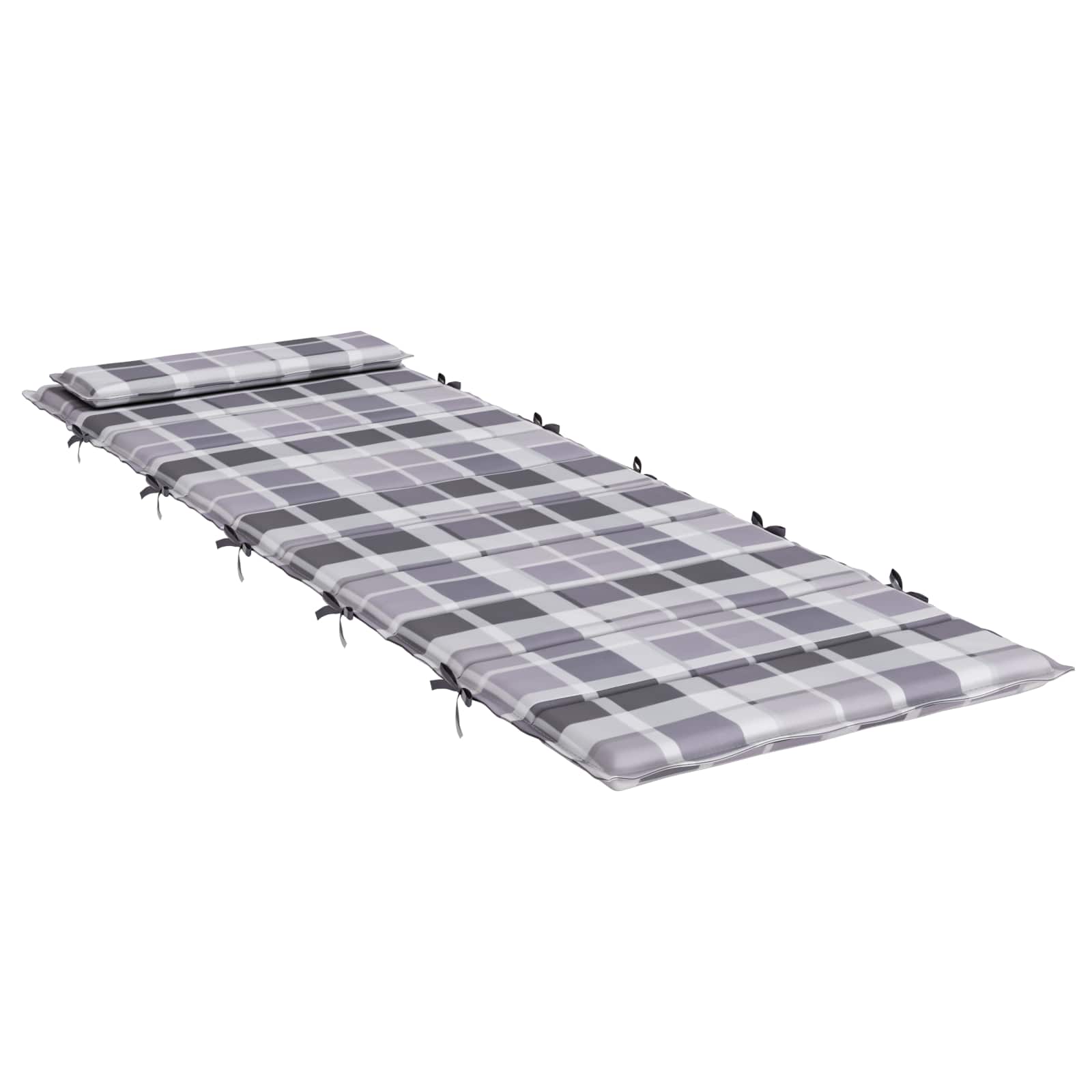 Saulės poilsio pagalvė Pilka 178 x 60 x 4 cm Oksfordo audinys