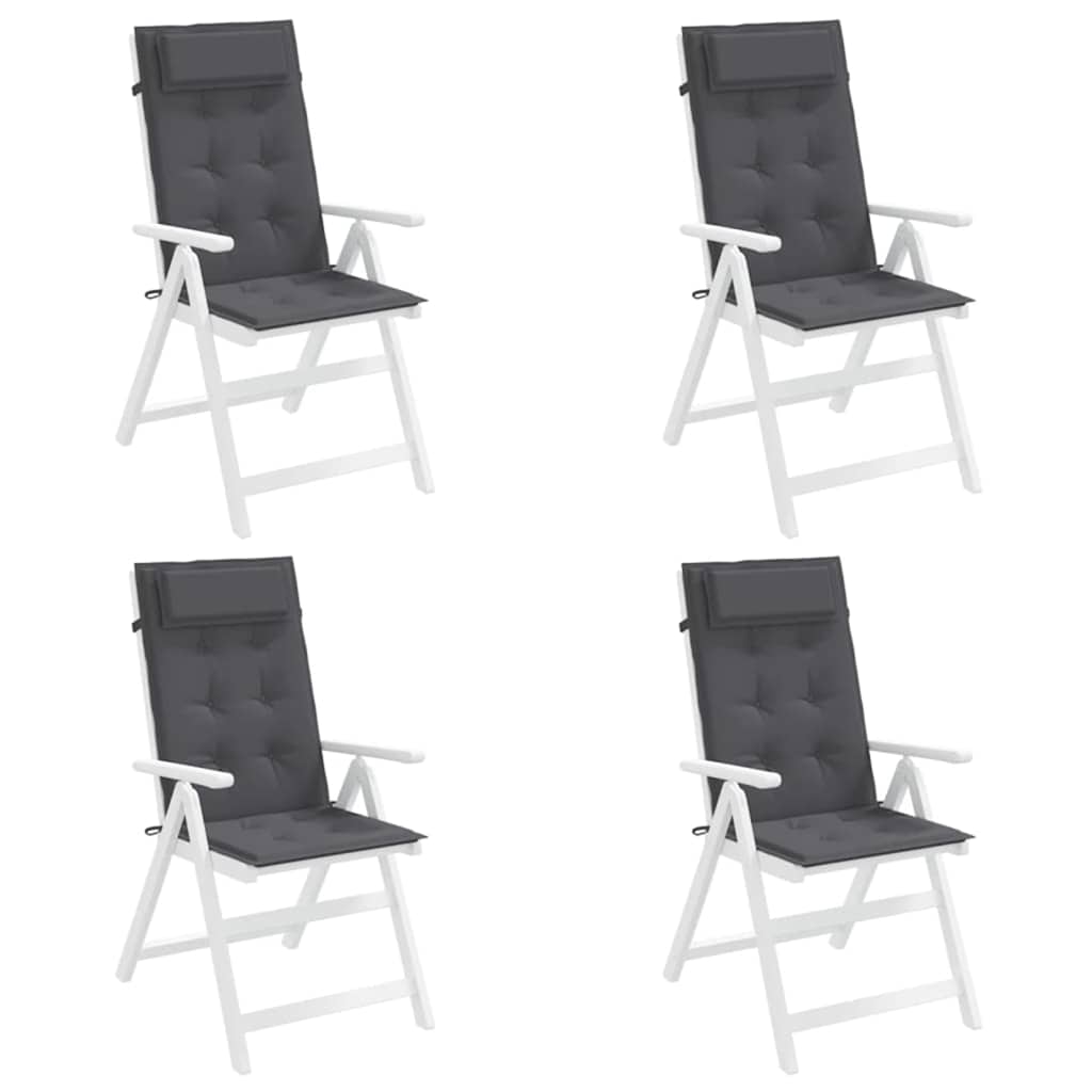 Chair cushions, 4 pcs., anthracite, oxford fabric