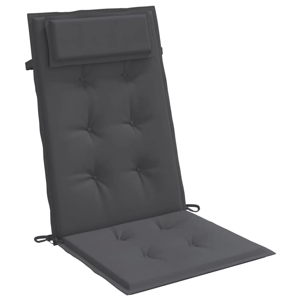 Chair cushions, 4 pcs., anthracite, oxford fabric