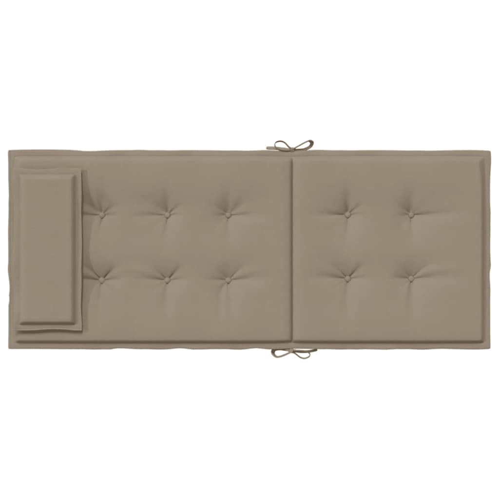 Chair cushions, 2 pcs., taupe, Oxford fabric