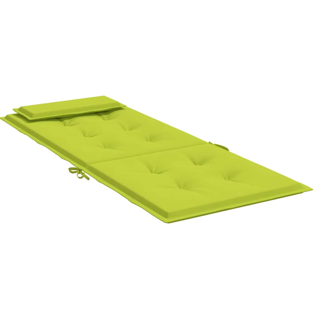 Seat cushions, 4 pcs., bright green, Oxford fabric