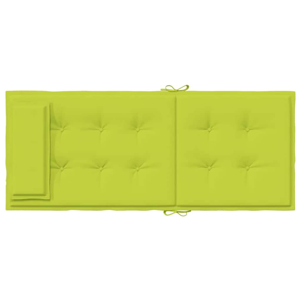 Seat cushions, 4 pcs., bright green, Oxford fabric