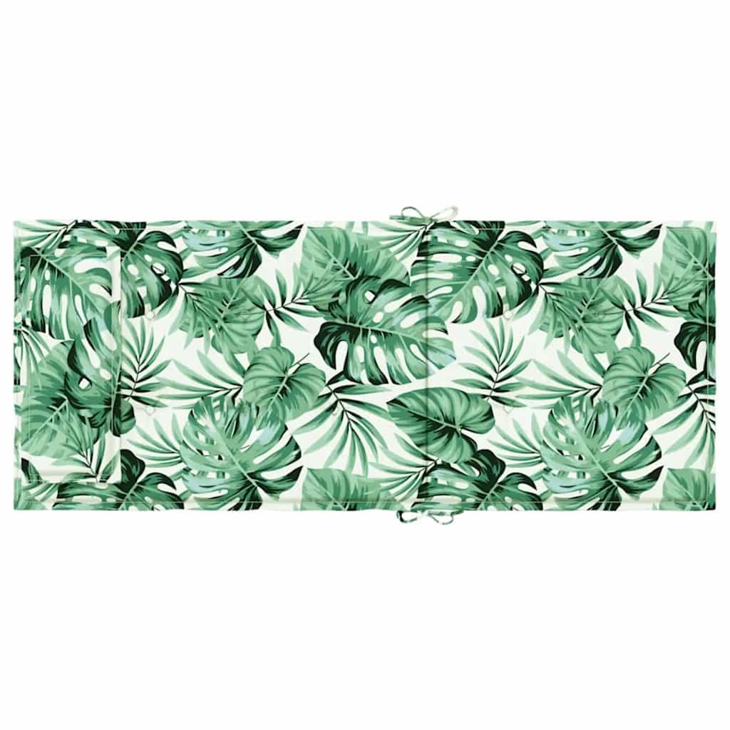 Chair cushions, 2 pcs., Oxford fabric, with leaves