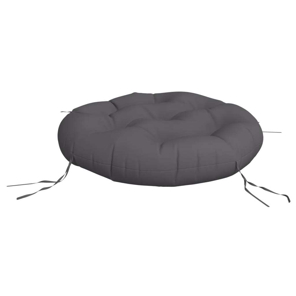 Cushion, anthracite, 60x11cm, oxford fabric, round