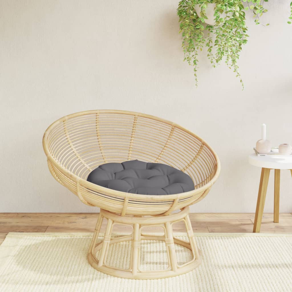 Cushion, anthracite, 60x11cm, oxford fabric, round