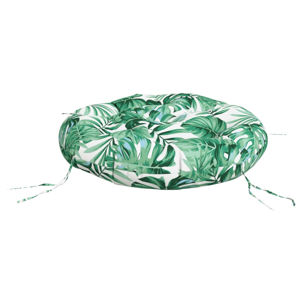 Pillow, 60x11cm, oxford fabric, round, with leaves