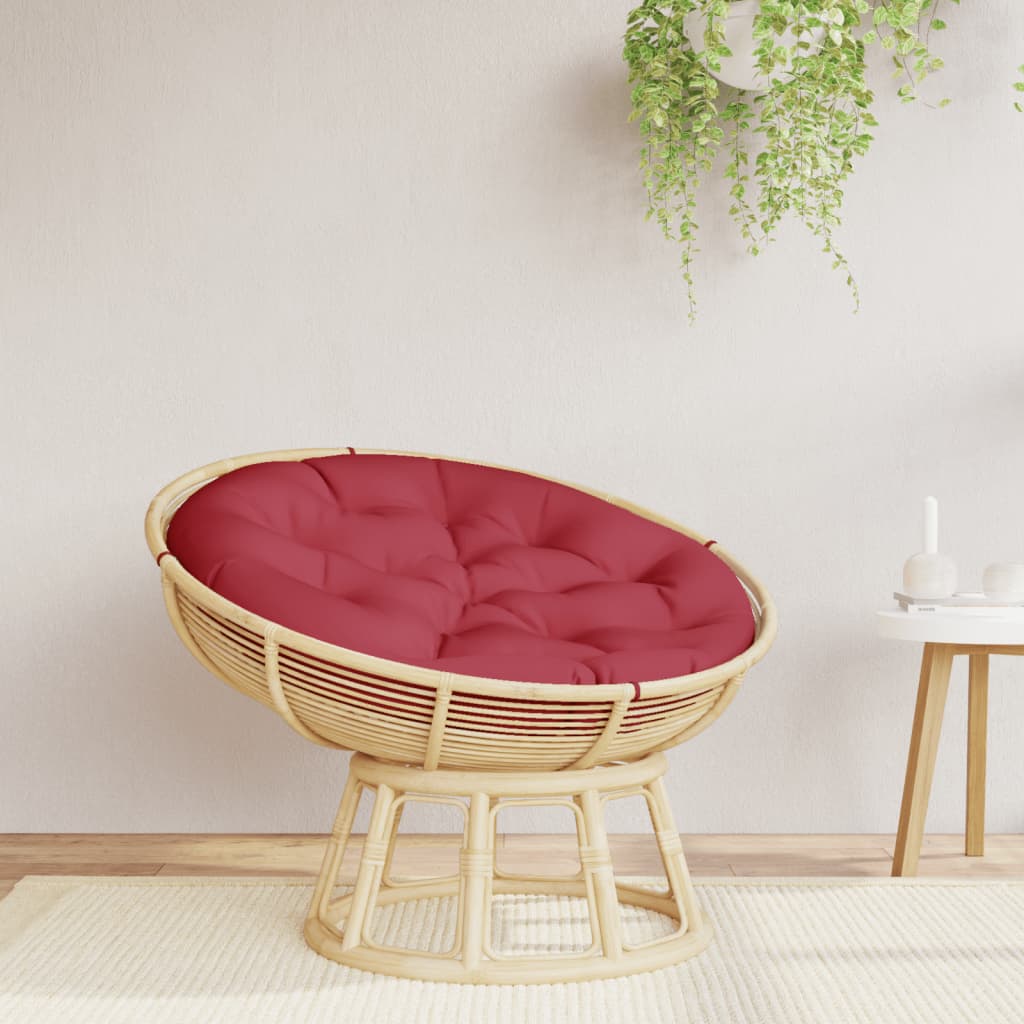 Cushion, red wine, 100x11cm, oxford fabric, round