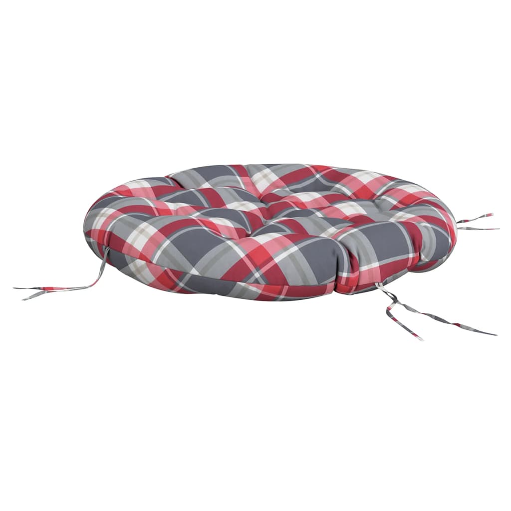 Cushion, 100x11cm, oxford fabric, round, plaid