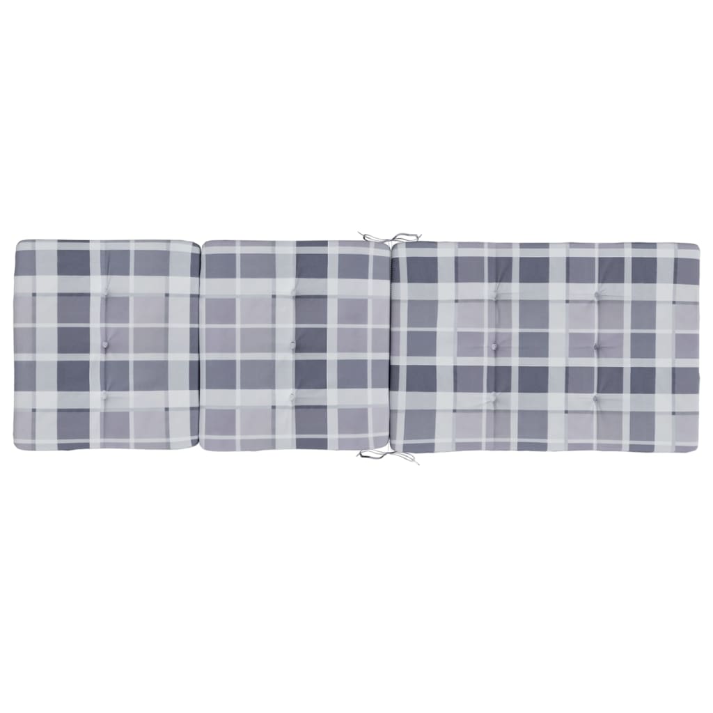Outdoor chair cushions, 2 pcs., Oxford fabric, checkered