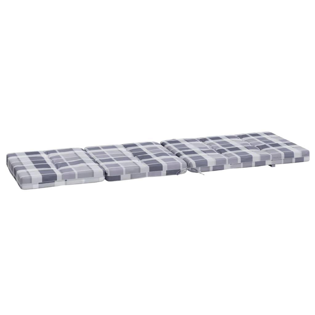 Outdoor chair cushions, 2 pcs., Oxford fabric, checkered