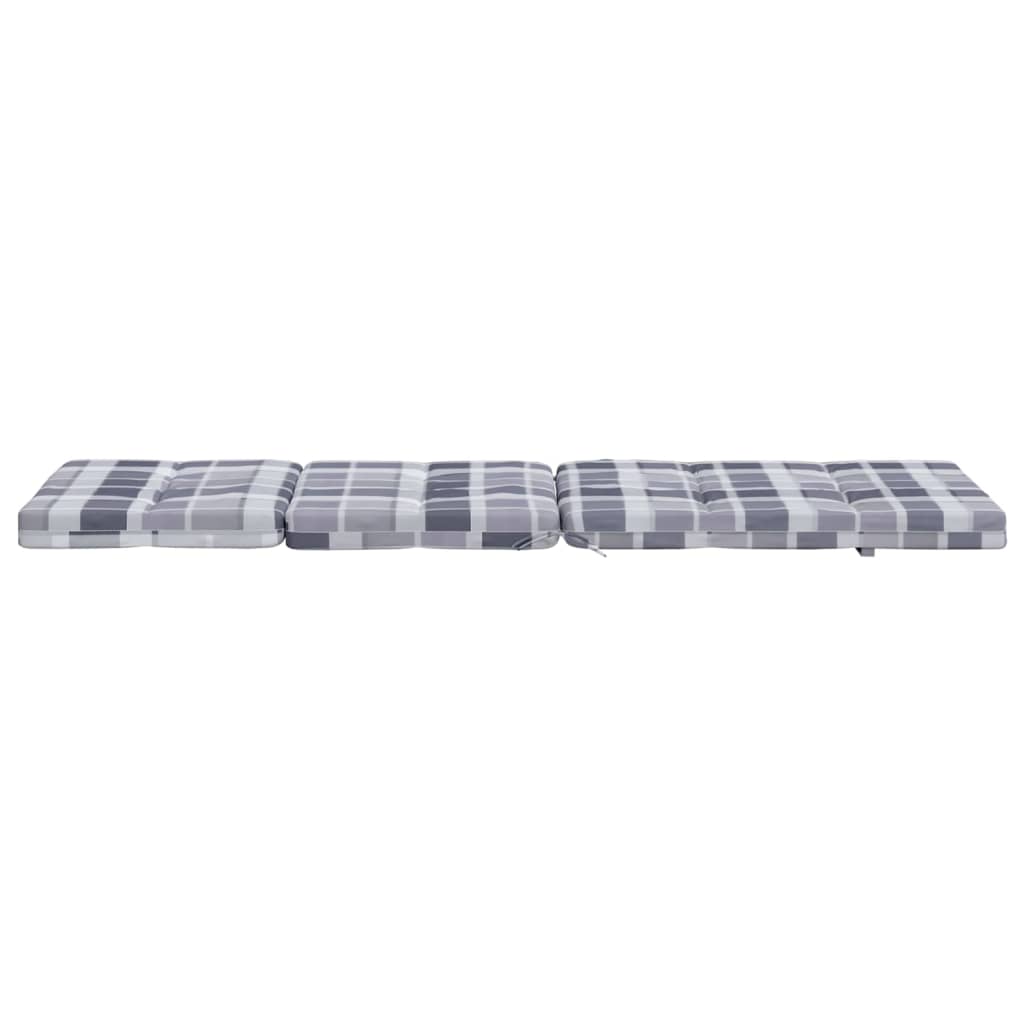 Outdoor chair cushions, 2 pcs., Oxford fabric, checkered