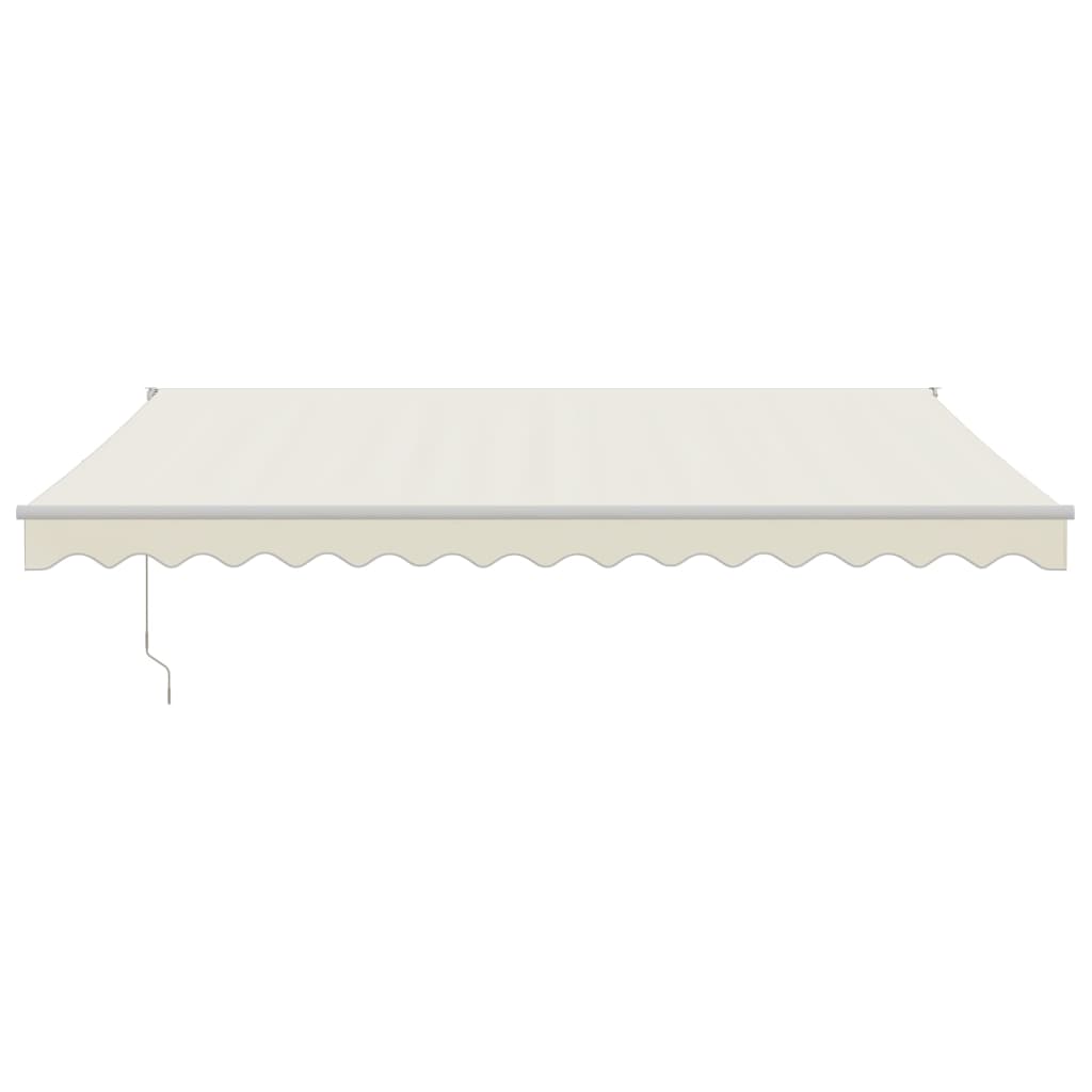 Retractable awning, cream, 4.5x3m, fabric and aluminum