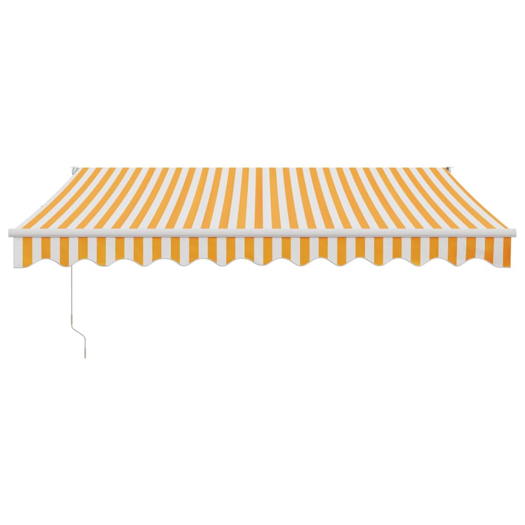 Ištraukiama markizė, geltona/balta, 3x2,5m, audinys/aliuminis