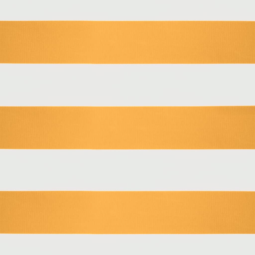 Retractable awning, yellow/white, 3.5x2.5m, fabric/aluminum