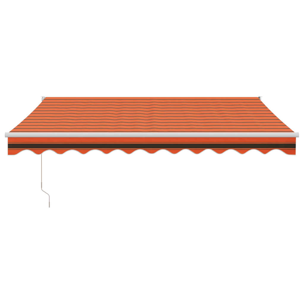 Ištraukiama markizė, oranžinė/ruda, 3,5x2,5m, audinys/aliuminis