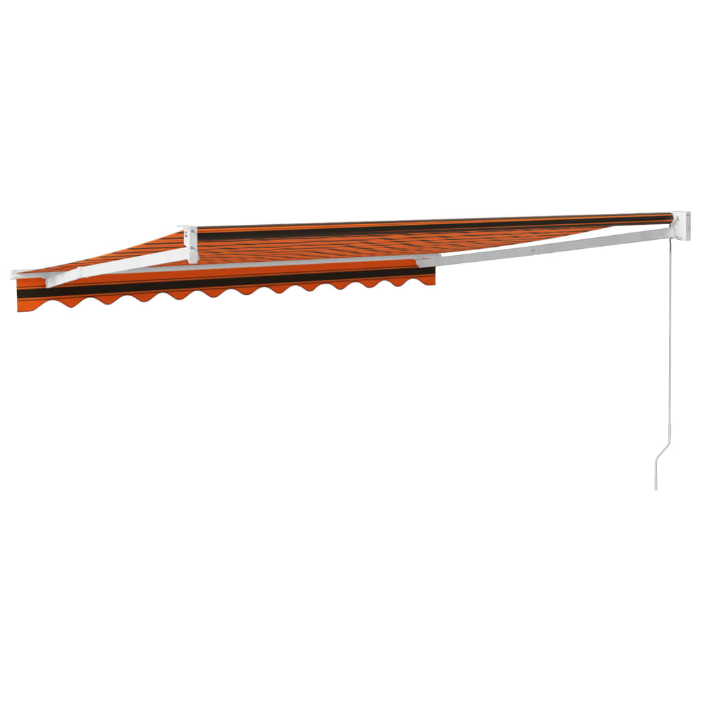 Ištraukiama markizė, oranžinė/ruda, 3,5x2,5m, audinys/aliuminis