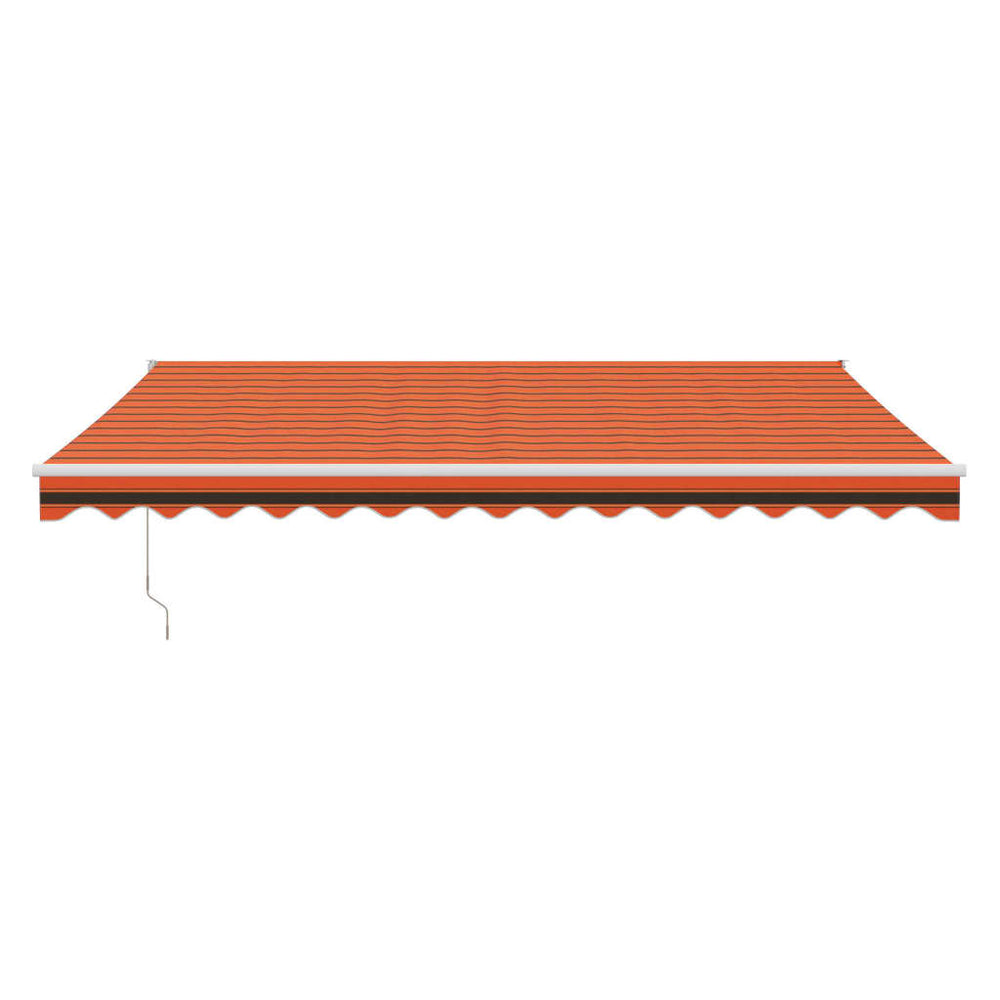 Ištraukiama markizė, oranžinė/ruda, 4,5x3m, audinys/aliuminis