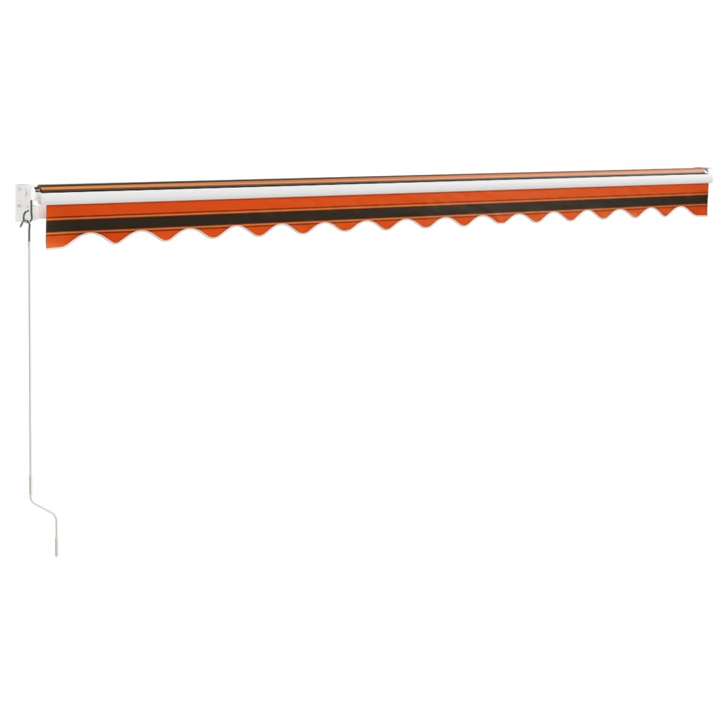 Ištraukiama markizė, oranžinė/ruda, 4,5x3m, audinys/aliuminis