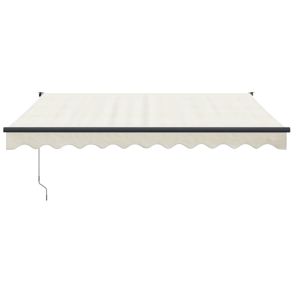 Retractable awning, cream, 3.5x2.5m, fabric and aluminum
