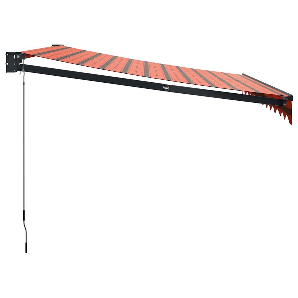 Izvelkama markīze, oranža/brūna, 3,5x2,5m, audums/alumīnijs