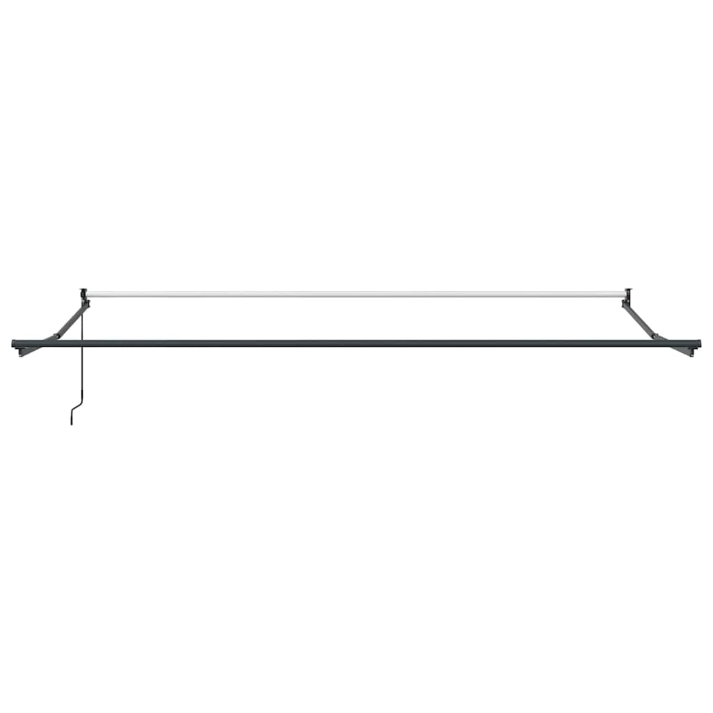 Retractable awning, orange/brown, 4x3m, fabric and aluminum