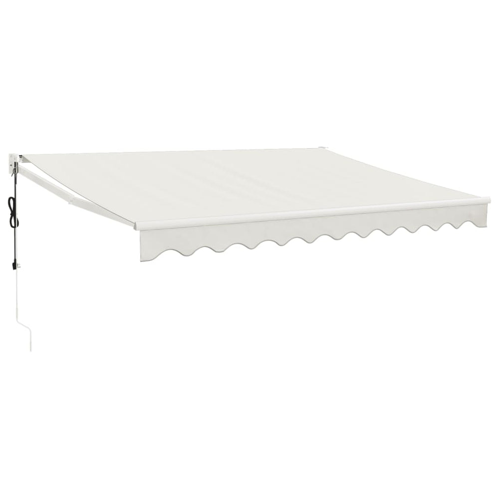 Retractable awning, cream, 3.5x2.5m