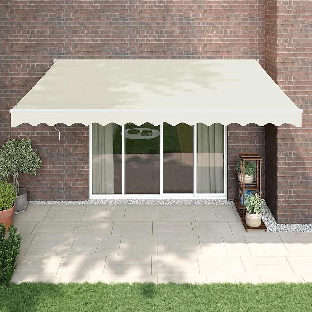 Retractable automatic awning, cream, 4x3m