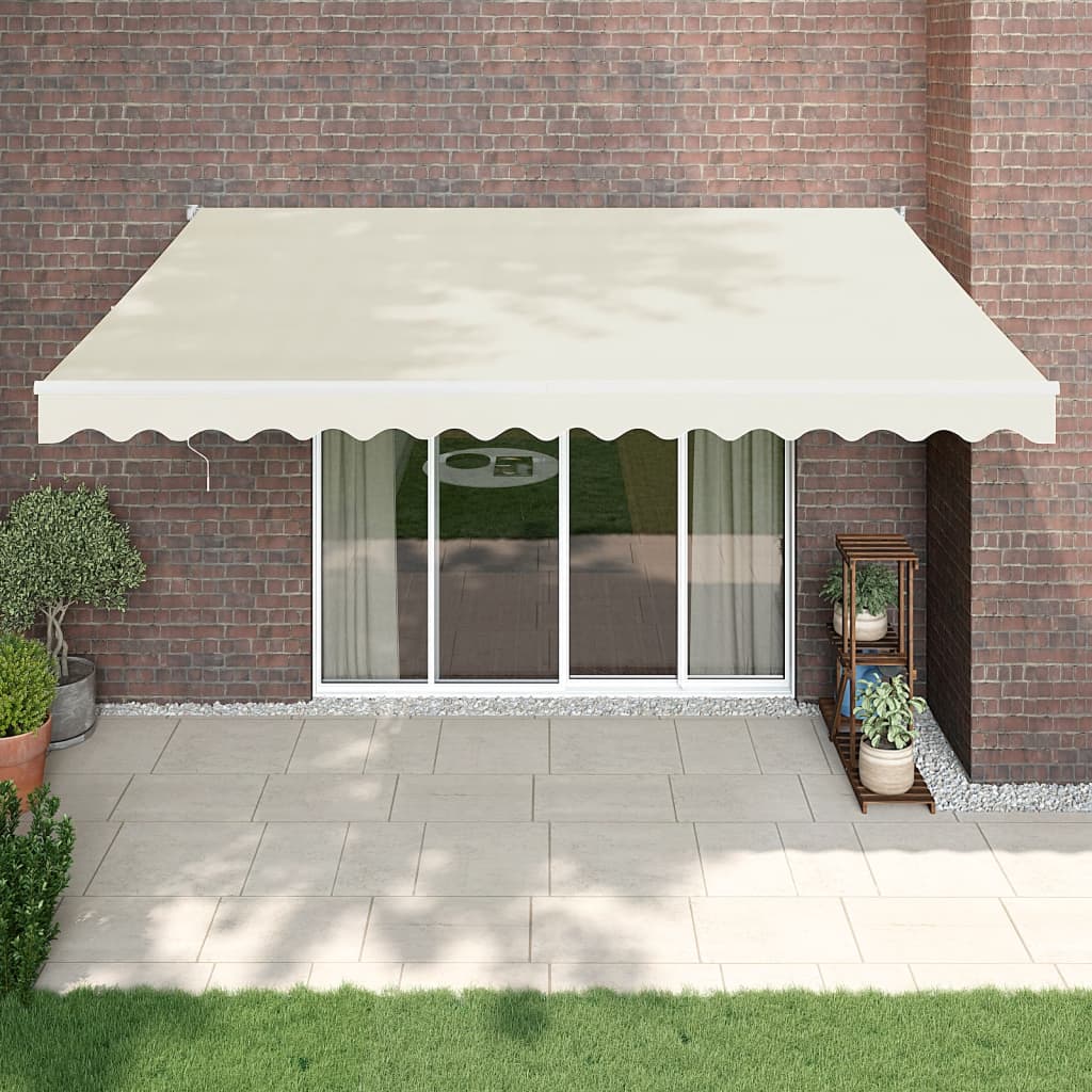 Automatic retractable awning, cream, 4.5x3m