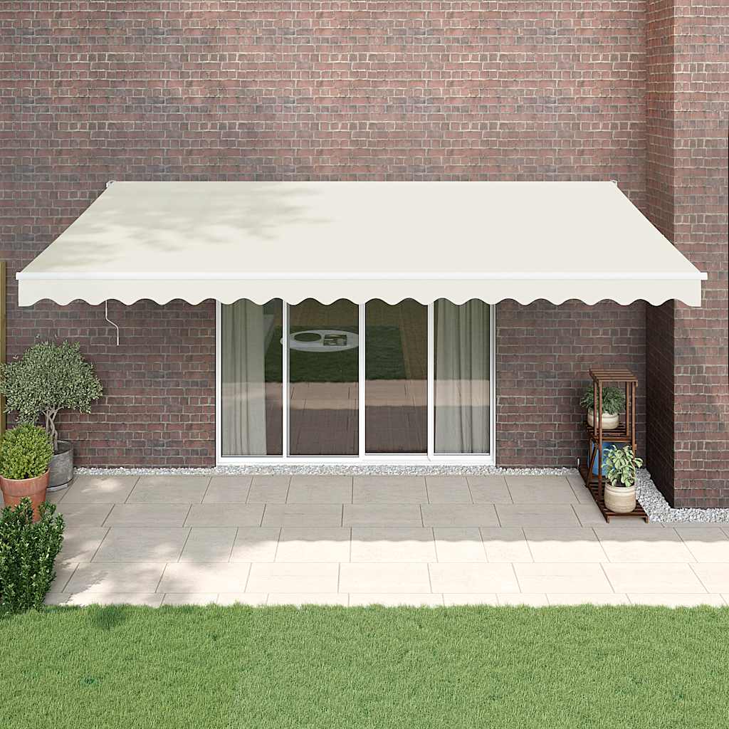 Automatinė ištraukiama markizė, kreminės spalvos, 5x3m