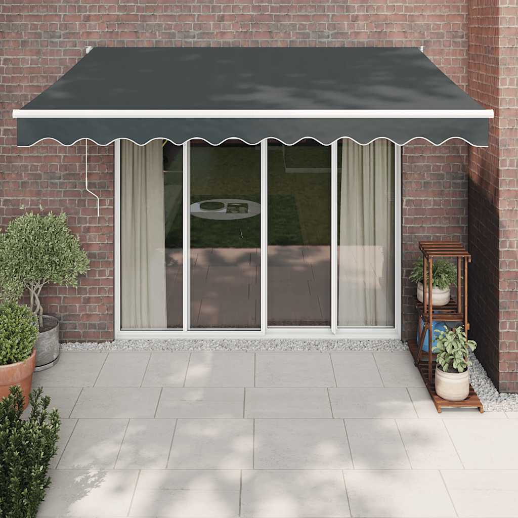 Automatinė ištraukiama markizė, antracito spalvos, 3x2,5m