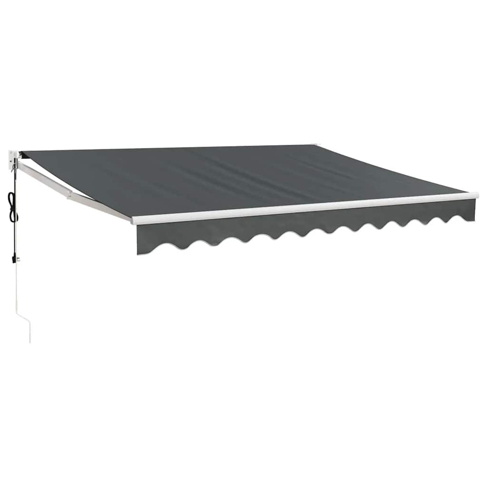 Automatic retractable awning, anthracite color, 3.5x2.5m