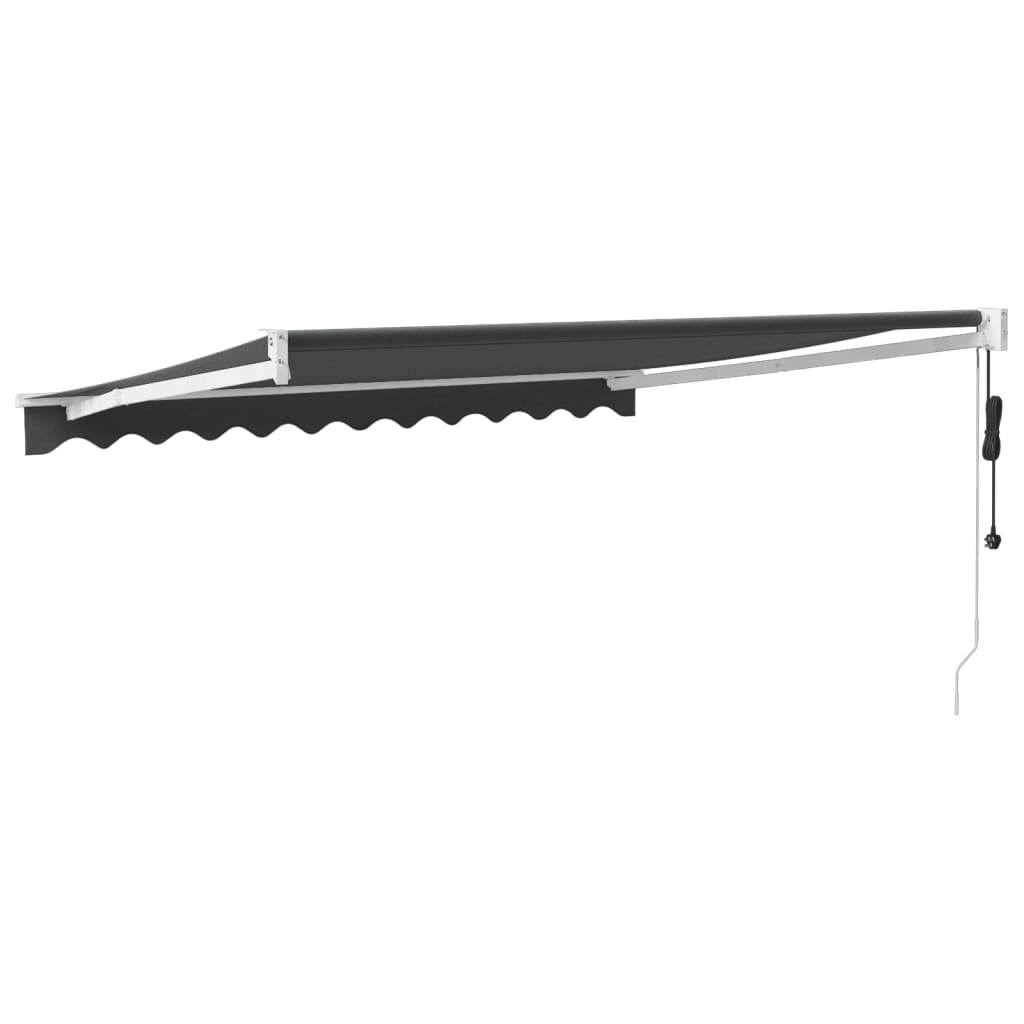 Automatinė ištraukiama markizė, antracito spalvos, 3,5x2,5m