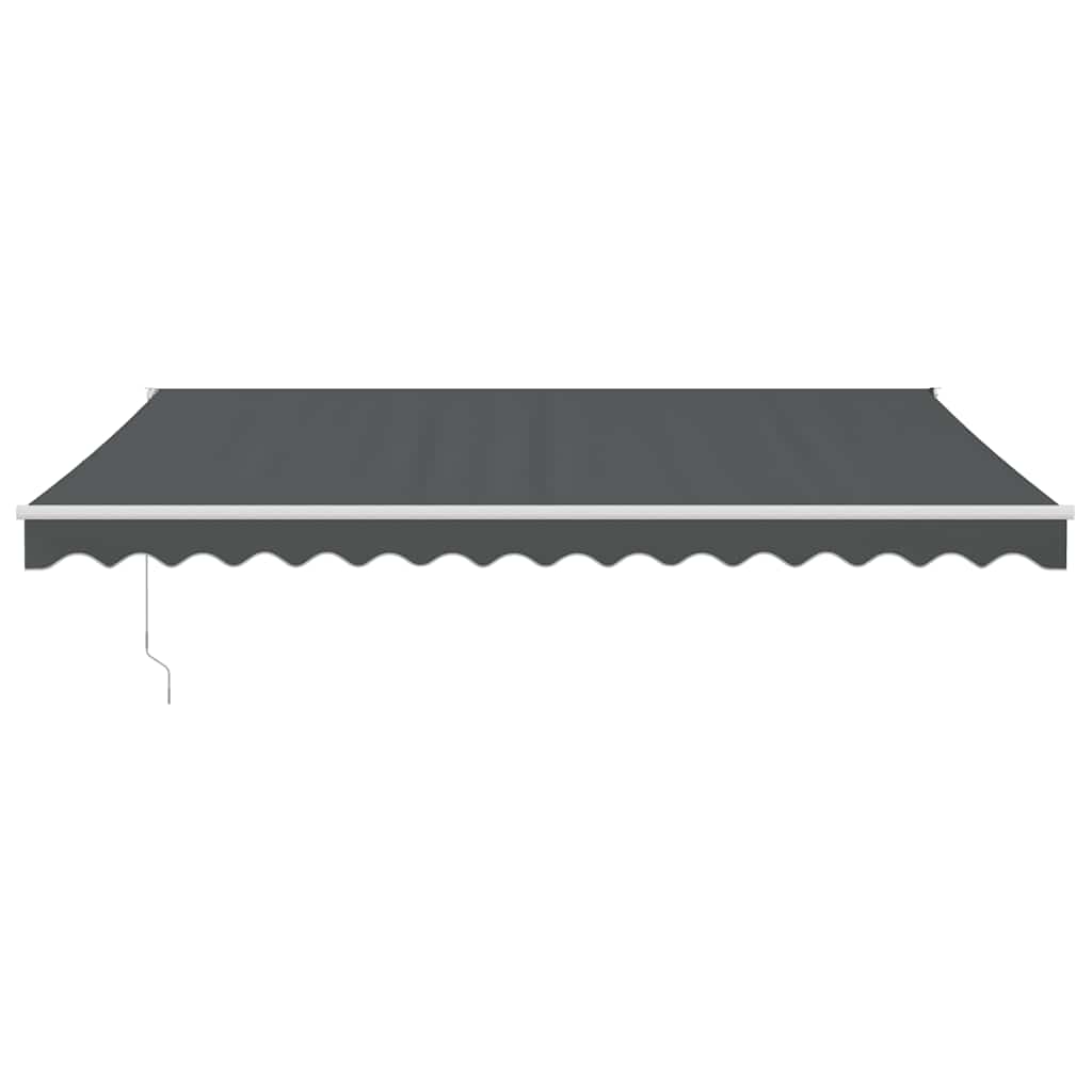 Automātiskā izvelkamā markīze, antracītpelēka, 4x3m