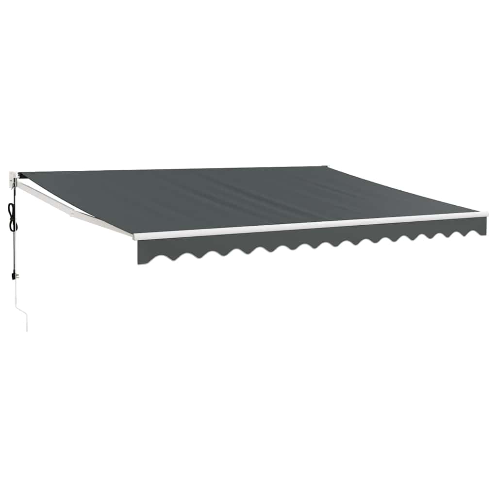 Retractable awning, anthracite, 4.5x3m