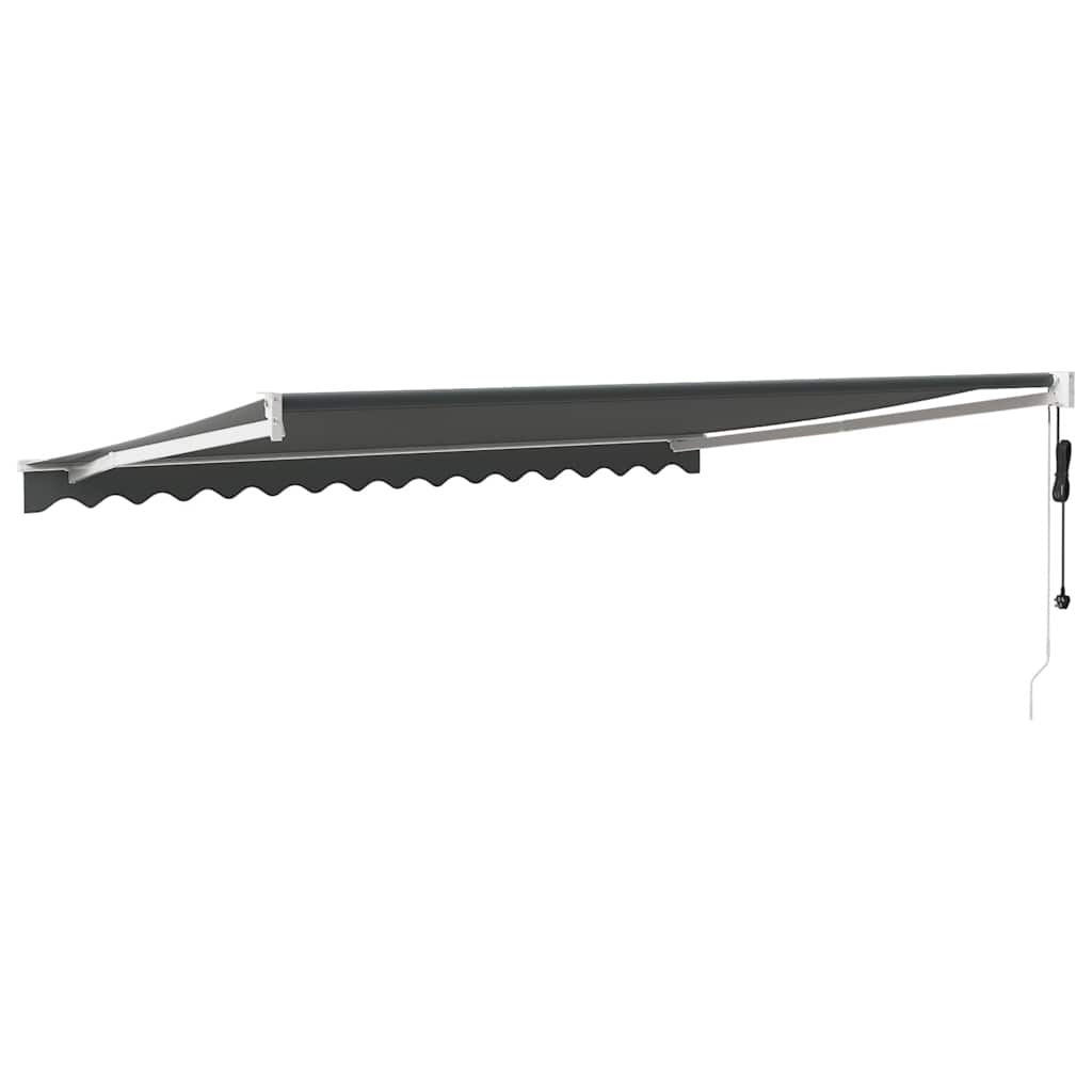 Retractable awning, anthracite, 4.5x3m