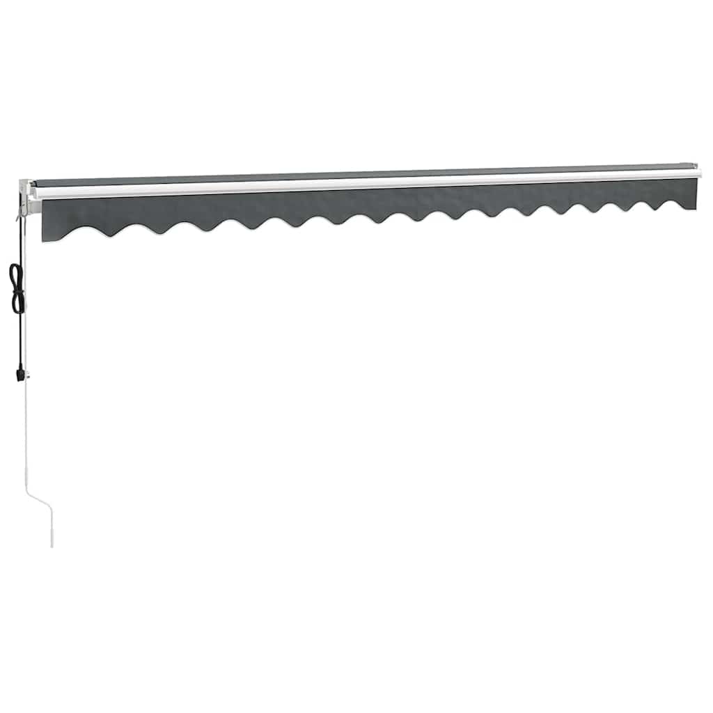 Retractable awning, anthracite, 4.5x3m