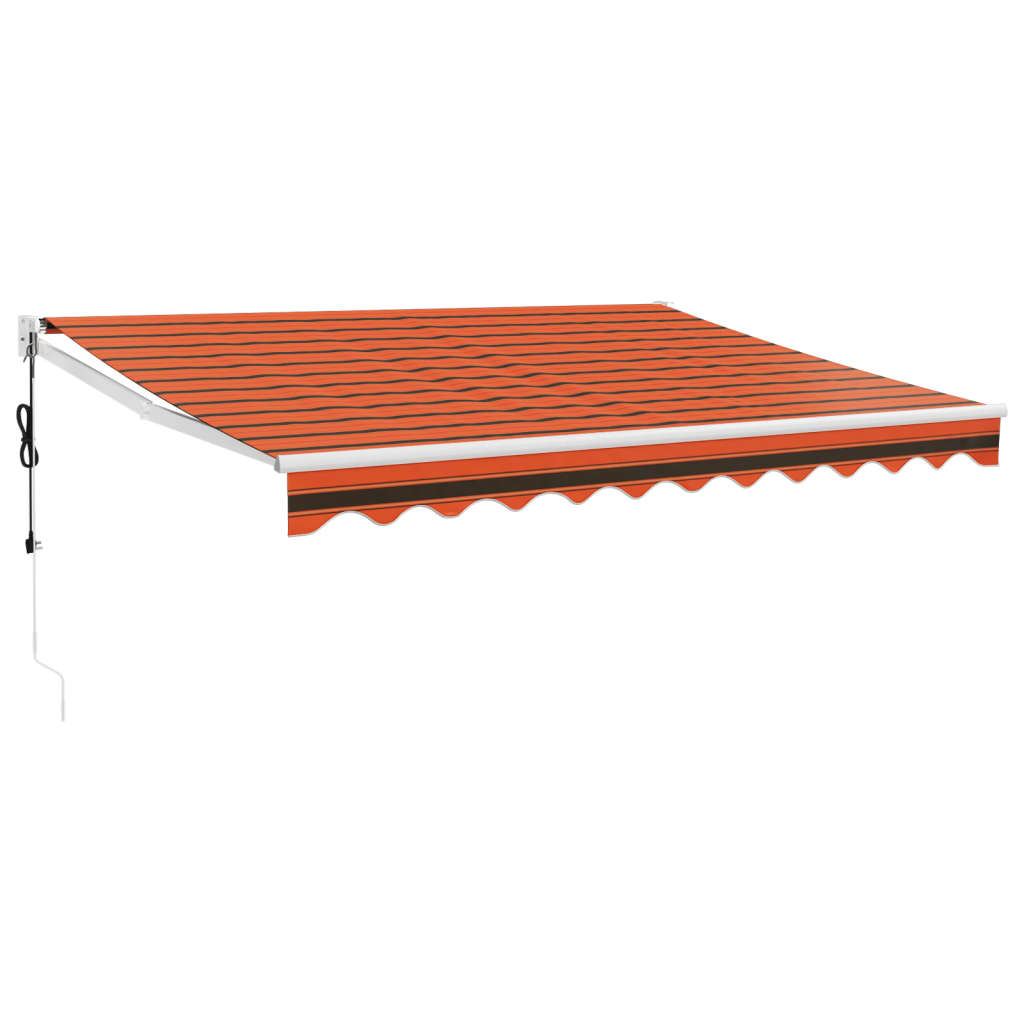 Automatinė ištraukiama markizė, oranžinė ir ruda, 3,5x2,5m